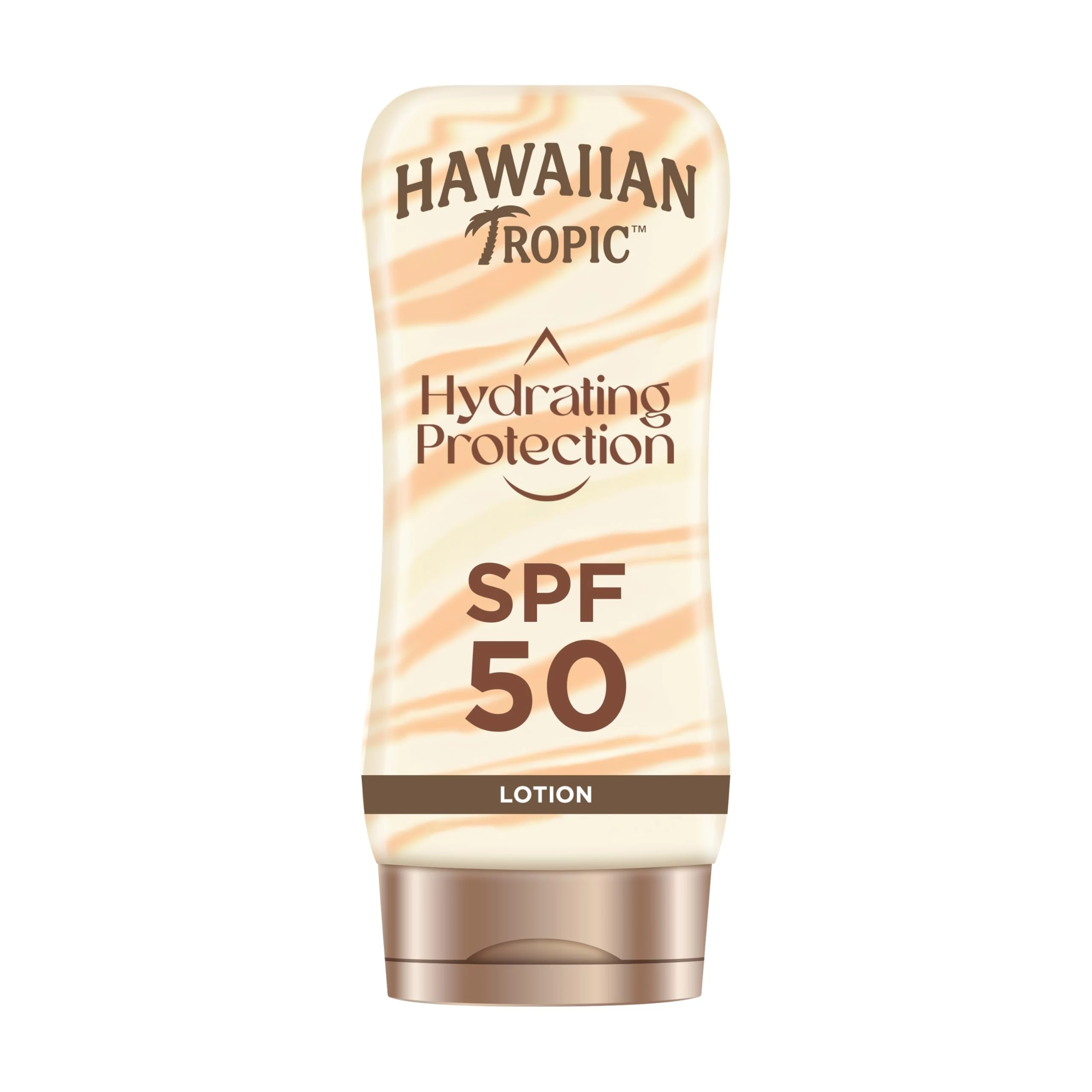 Hawaiian Tropic | Hydrating Protection Sunscreen SPF 50 UVA + UVB Protection, 180 ml, 12-Hour Moisturisation with Cocoa & Shea Butter, Water Resistant, Vegan