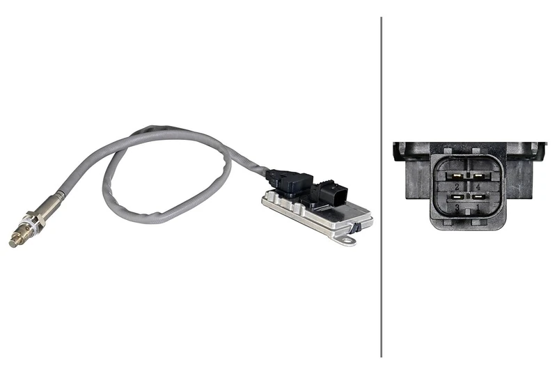 HELLA 6PN 358 186-901 NOx Sensor, NOx catalytic converter - 24V - 4-pin connector