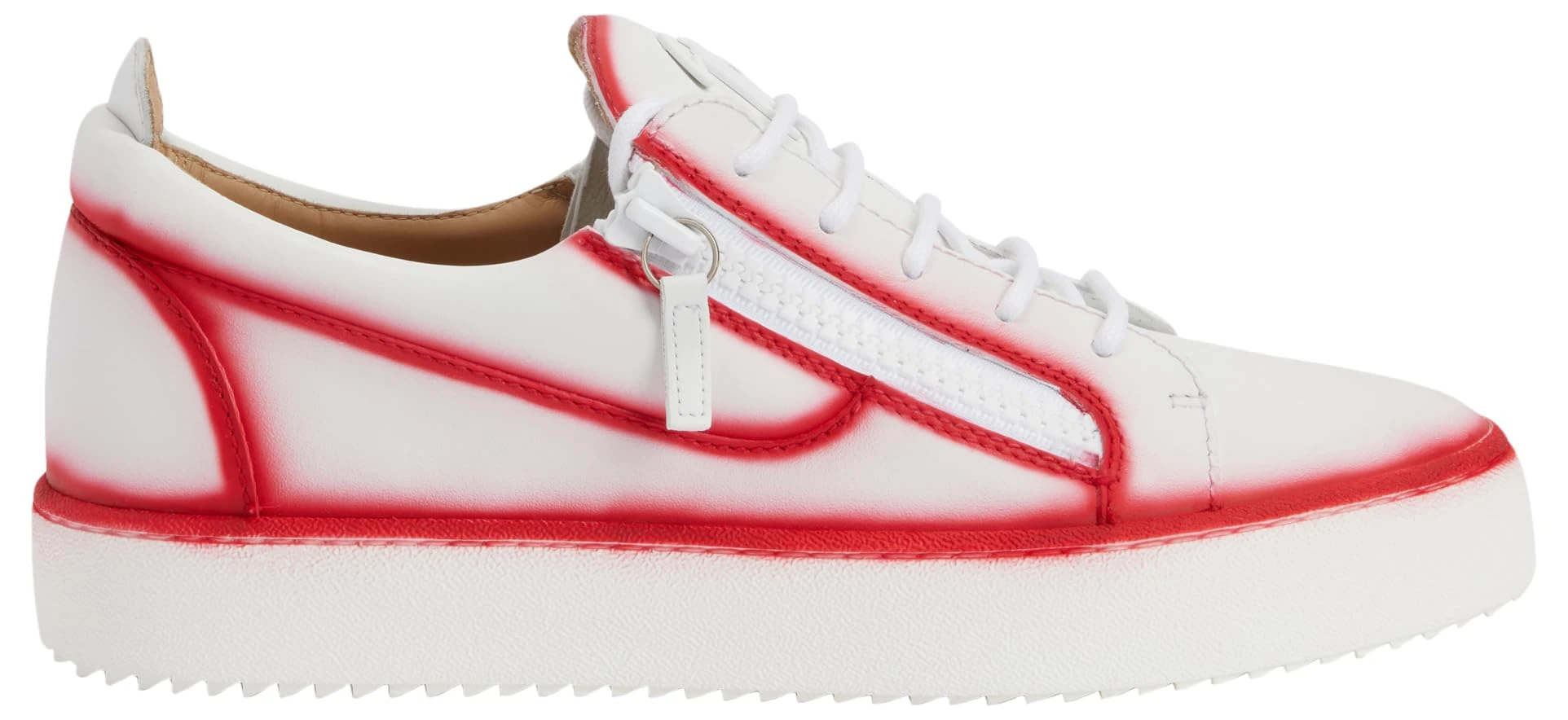 Giuseppe Zanotti, Frankie Low Top Sneakers, 9, Red