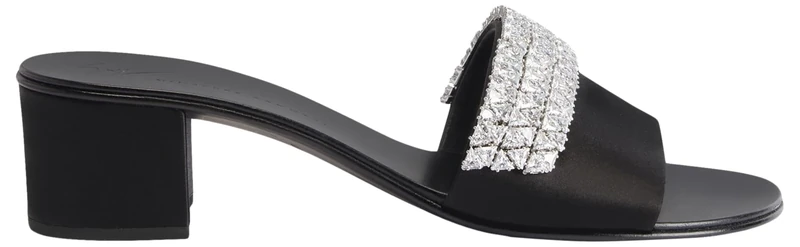 Giuseppe Zanotti, Tesy 40 Flats, 4, Black Fabric