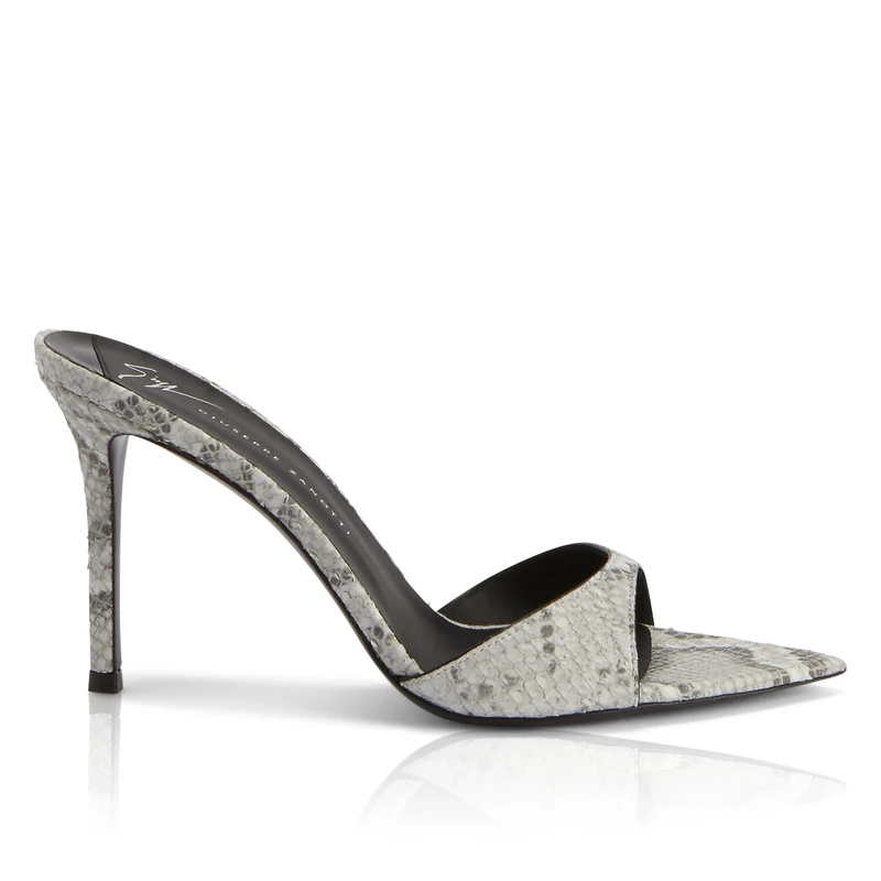 Giuseppe Zanotti, Intriigo Sandals, 8, Grey Leather