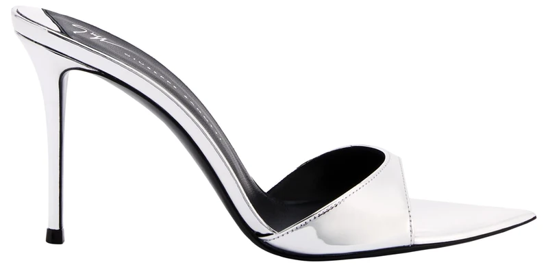 Giuseppe Zanotti, Intriigo Sandals, 2, Silver Fabric