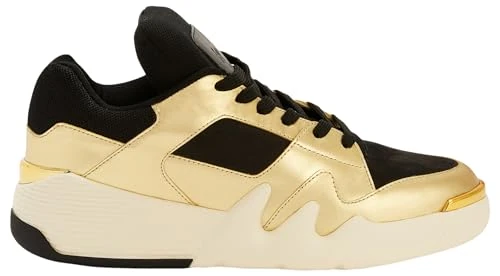 Giuseppe Zanotti, Talon Low Top Sneakers, 14, Black/Gold