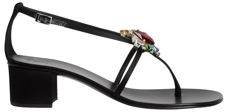 Giuseppe Zanotti, Tarassacum 40 Flats, 6, Black Fabric