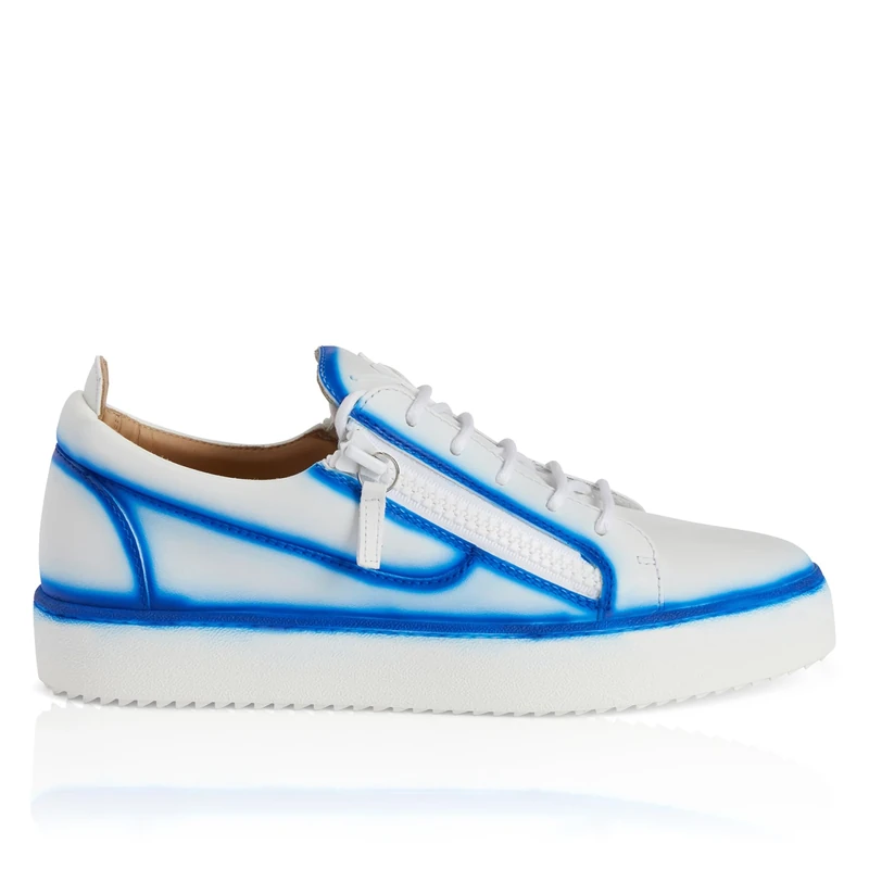 Giuseppe Zanotti, Frankie Low Top Sneakers, 6, Blue