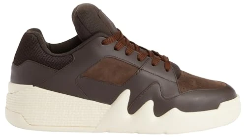 Giuseppe Zanotti, Talon Low Top Sneakers, 6, Brown Leather