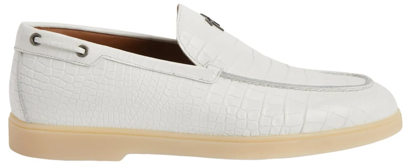 Giuseppe Zanotti, The Maui Loafers, 7, White Leather