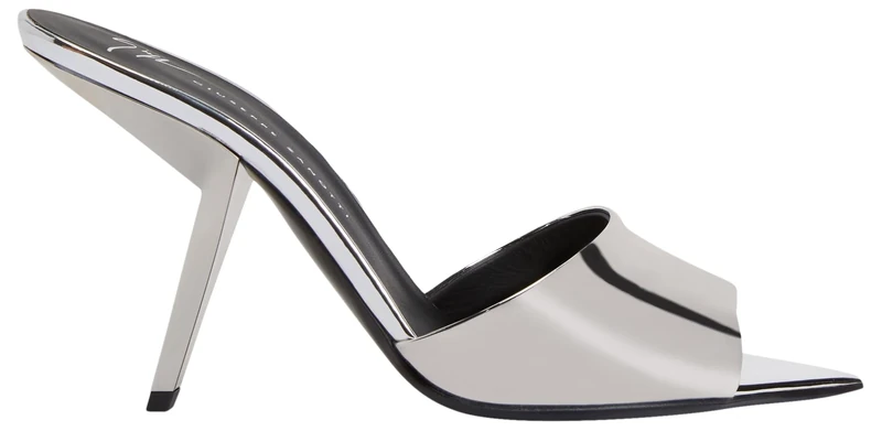 Giuseppe Zanotti, Mystero Sandals, 7, Silver Fabric