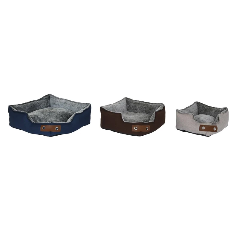 Set of 3 Polyester Mascots 60 x 60 x 20 cm Marine Blue