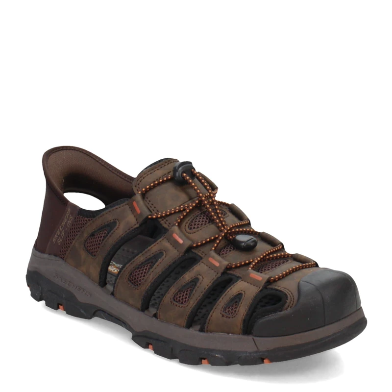Skechers Men's Tresmen-Norvick Fisherman Sandal, Chocolate, 13 X-Wide