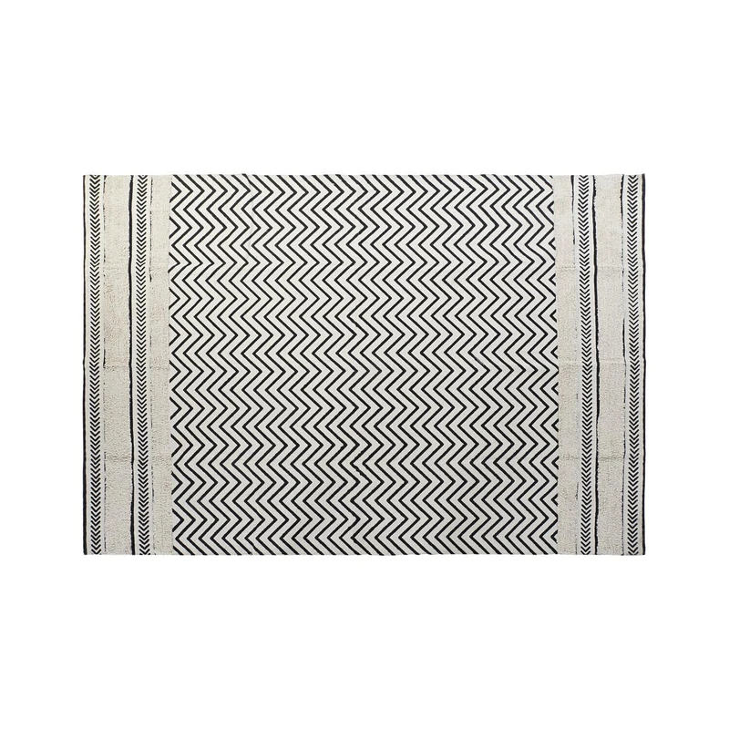 ALFOMBRA Algodon 120X180X0.7 1000 GSM Zig ZAG - Image 1