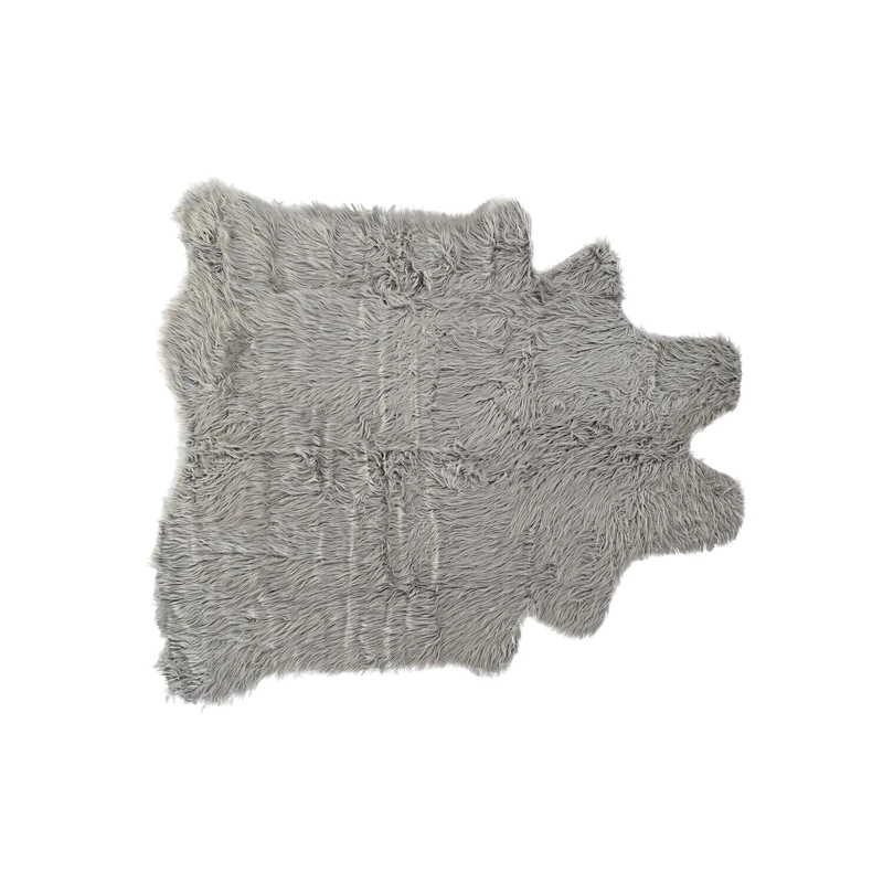 ALFOMBRA Polyester 160X150X2 550 GSM PELOS GRIS