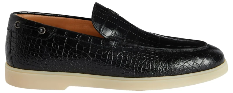 Giuseppe Zanotti, The Maui Loafers, 6, Black Leather