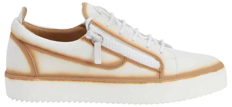 Giuseppe Zanotti, Frankie Low Top Sneakers, 9, White Leather