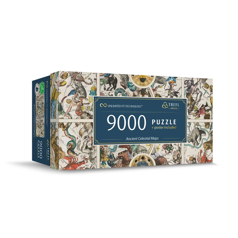 Trefl Prime - Puzzle UFT: Ancient Celestial Maps - 9000 Pieces, Large Puzzle with an Antique Sky Map, Thickest Cardboard, Organic, EKO, Entertainment for Adults and Children from 12 Years