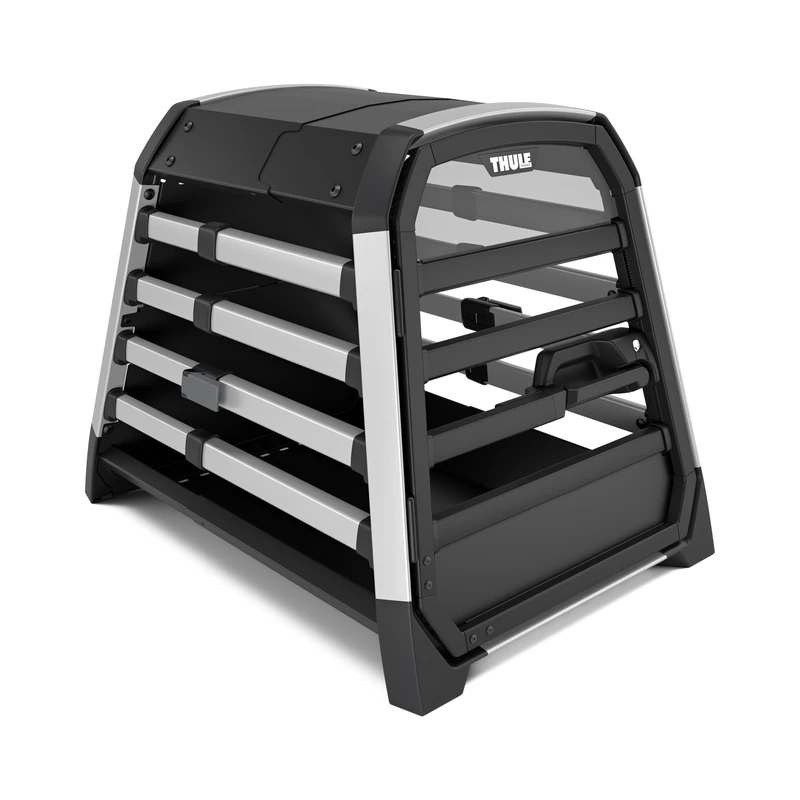 Thule Allax Car Dog Crate - Black/Aluminum, Size S