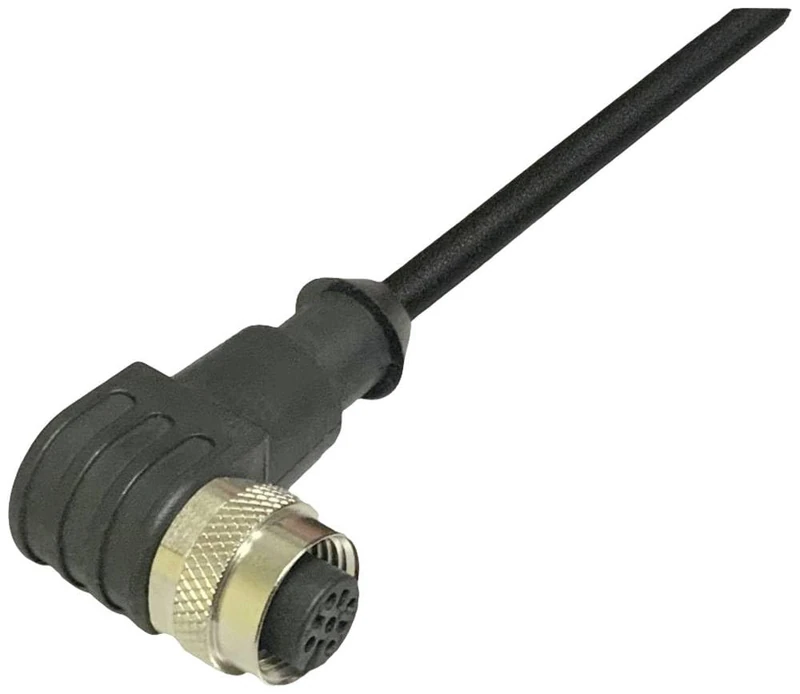 BKL Electronic 2702014 Sensor/Actuator Connection Cable M12 Coupling Angled 10 m Number of Poles 4 Pack of 1