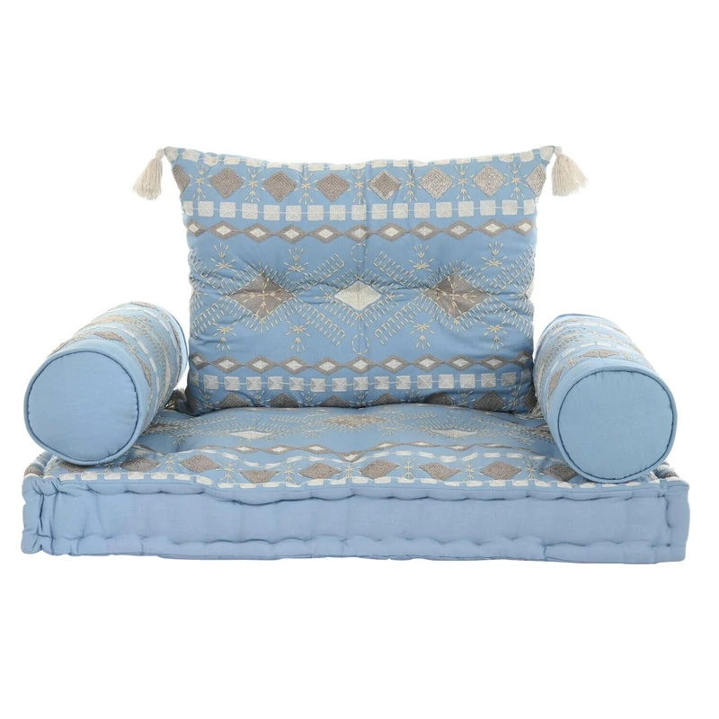 Sillon Set of 4 Algodon 90X50X55 Degastado Azul