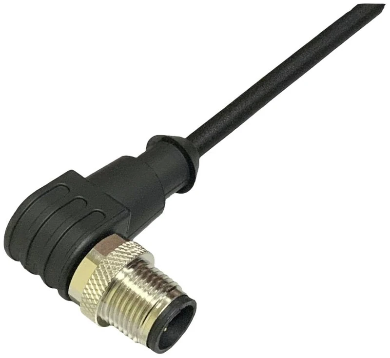 BKL Electronic 2702034 Sensor/Actuator Connection Cable M12 Plug Angled 5 m Number of Poles 4.5 Pack of 1