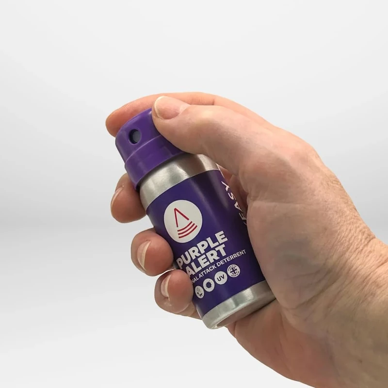 Walk Easy Purple Alert Attack Rape Self Defence Deterrent Identifier | UV | Odour | 3 Metre+ Distance | UK Made & Legal | 40ml - Image 1