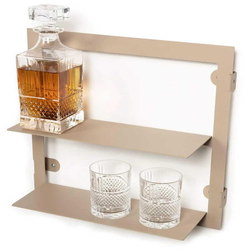 Blackwell Wall rack - with 2 layers - Champagne - Image 1