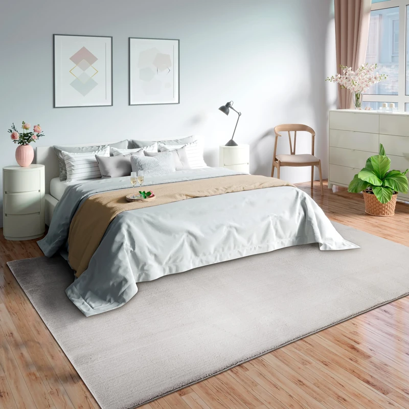 Mia's Teppiche Olivia Living Room/Bedroom Rug - washable - Sand - 240 x 340 cm