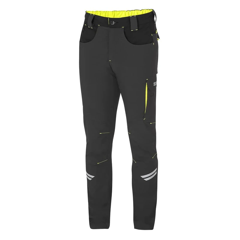 sparco Kansas Trousers, Yellow neon, XL