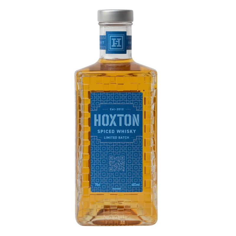 Hoxton Spiced Whisky, 70cl – 40% ABV Blended Scotch Flvaoured with Orange, Vanilla, Raisin & Cinnamon – Rich, Aromatic Blend for Reimagined Whisky Cocktails