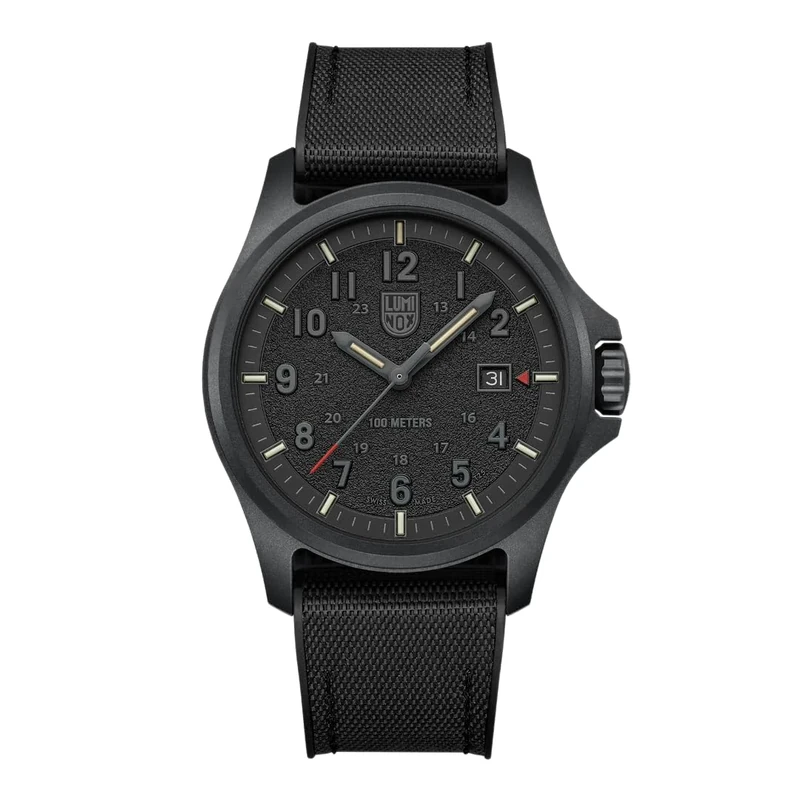 Luminox XL.1961 Women's Analogue Quartz Watch with Rubber Strap, Black, Strap.