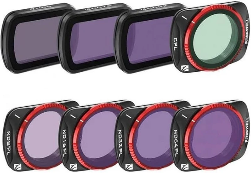 Freewell Set of 8 filters DJI Osmo Pocket 3