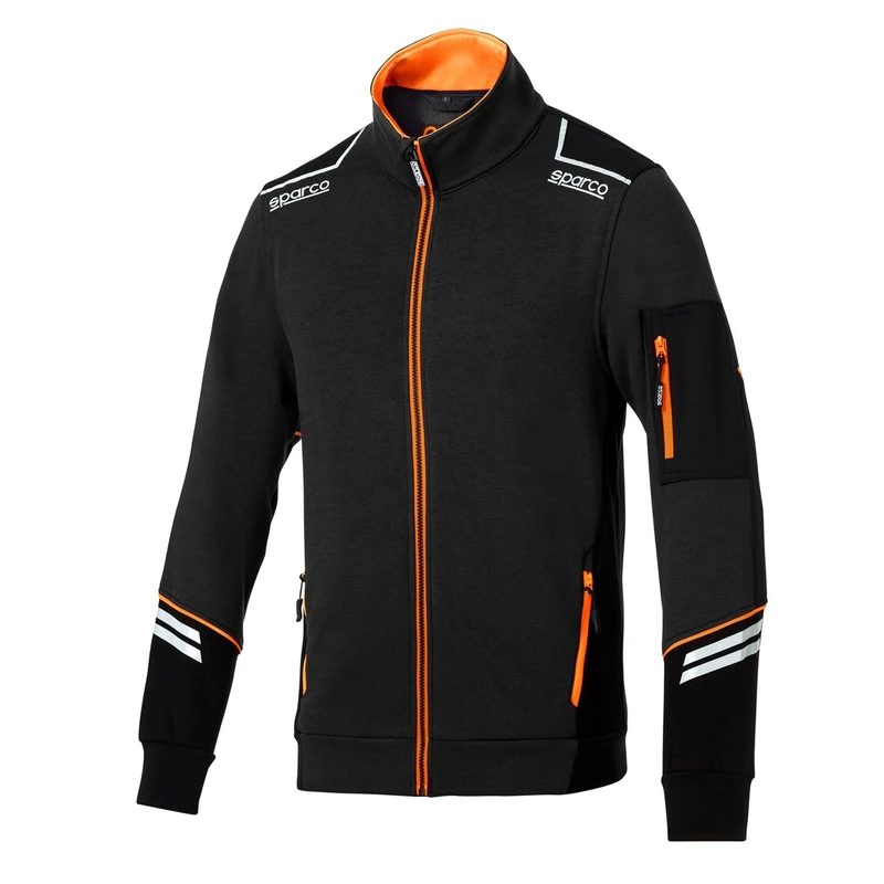 sparco Full Zip Tech, Orange, M
