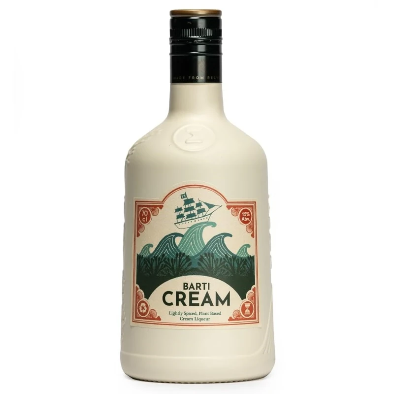 Barti Cream Liqueur 70cl | Vegan Coconut-Based Cream Liqueur | Lightly Spiced with Vanilla, Clove, Cinnamon & Orange | Dreamy Sipping Drink, Full-Bodied & Silky Smooth | 15% ABV