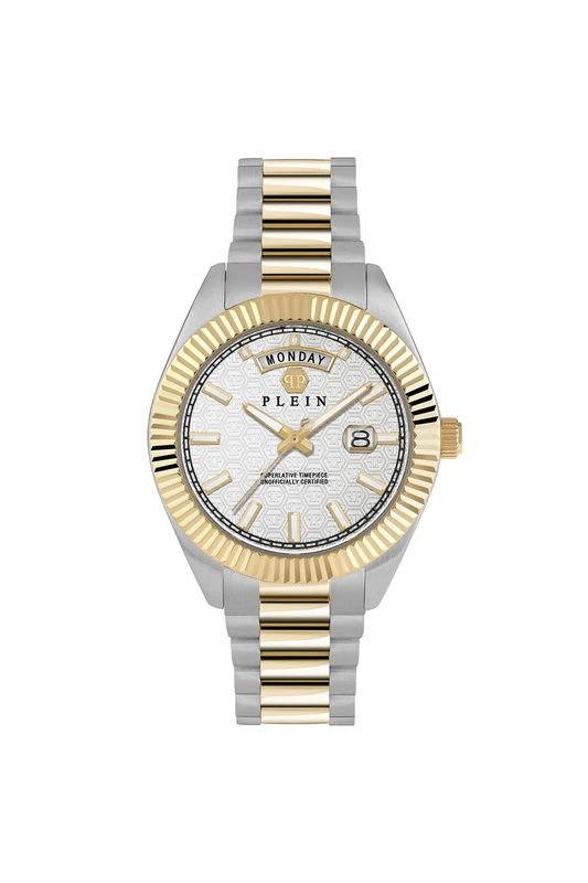 Philipp Plein Men Analogue Quartz Watch with Stainless Steel Strap PWPNA0324