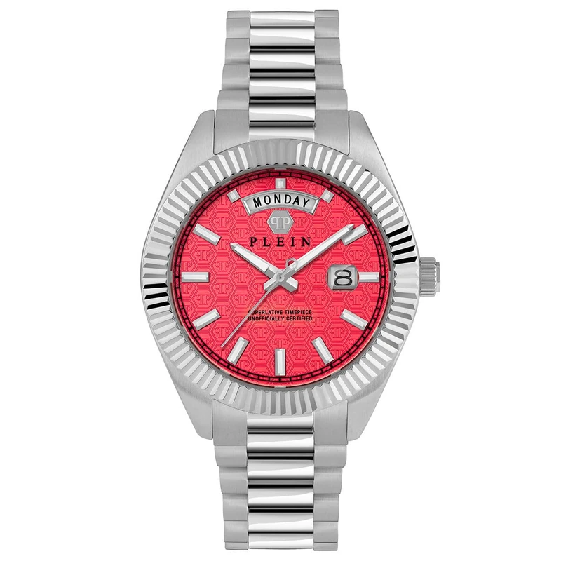 Philipp Plein Men Analogue Quartz Watch with Stainless Steel Strap PWPNA0224