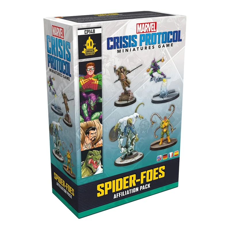 Atomic Mass Games | Marvel Crisis Protocol: Spider Foes Affiliation Pack | Miniatures Board Game | Ages 14+ | 2 Players | 90 Minutes Playing Time