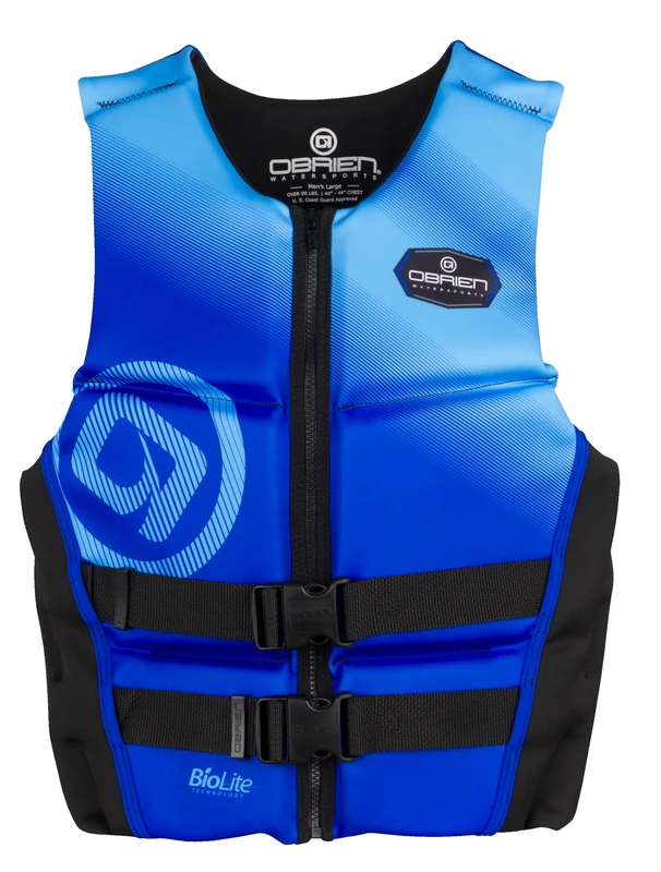 O'Brien Men's Flex V-Back Life Jacket - US Coast Guard Approved Level 70 Buoyancy - Water Sports Activity Including Boating, Paddle, Skiing, Surfing & Swimming