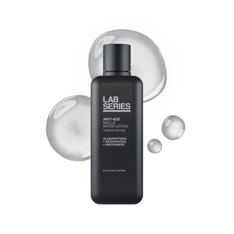 Lab Series Max LS Water Lotion Toner| Moisturising Essence Face Toner with Hyluronic Acid and Caffeine| Skin Care for Men, 200ml