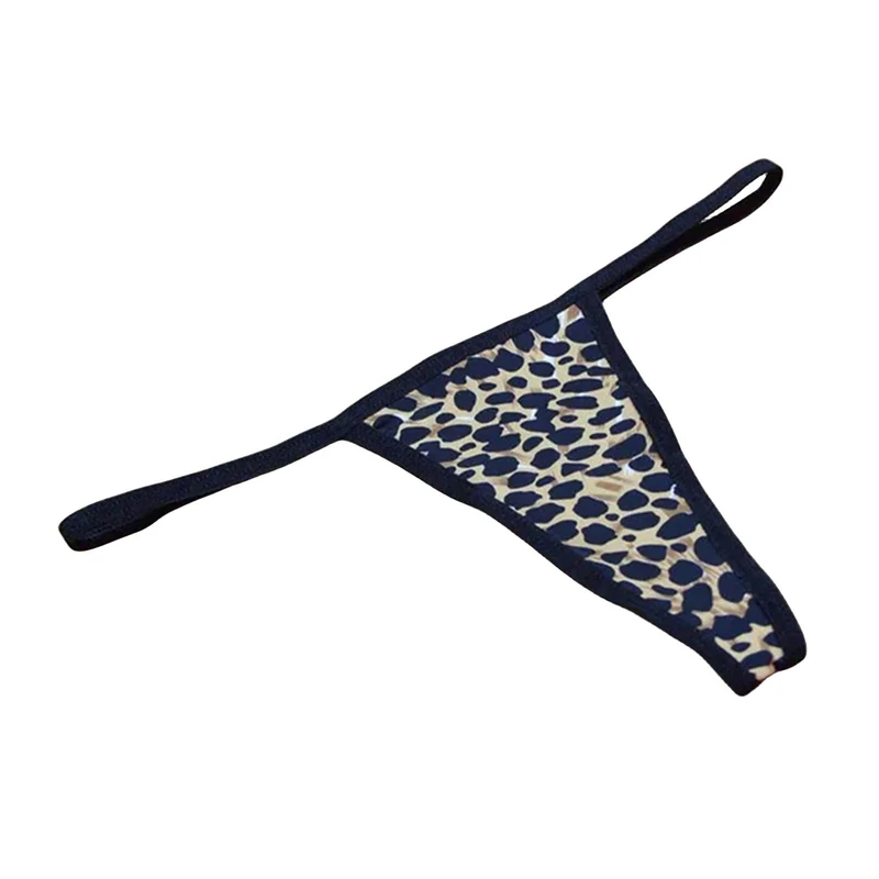 VHPNWJOB Underwear Women G-String Women'S Panties Lingerie Low-Waist Briefs Leopard Print Underwear T-Back-Khaki-One Size
