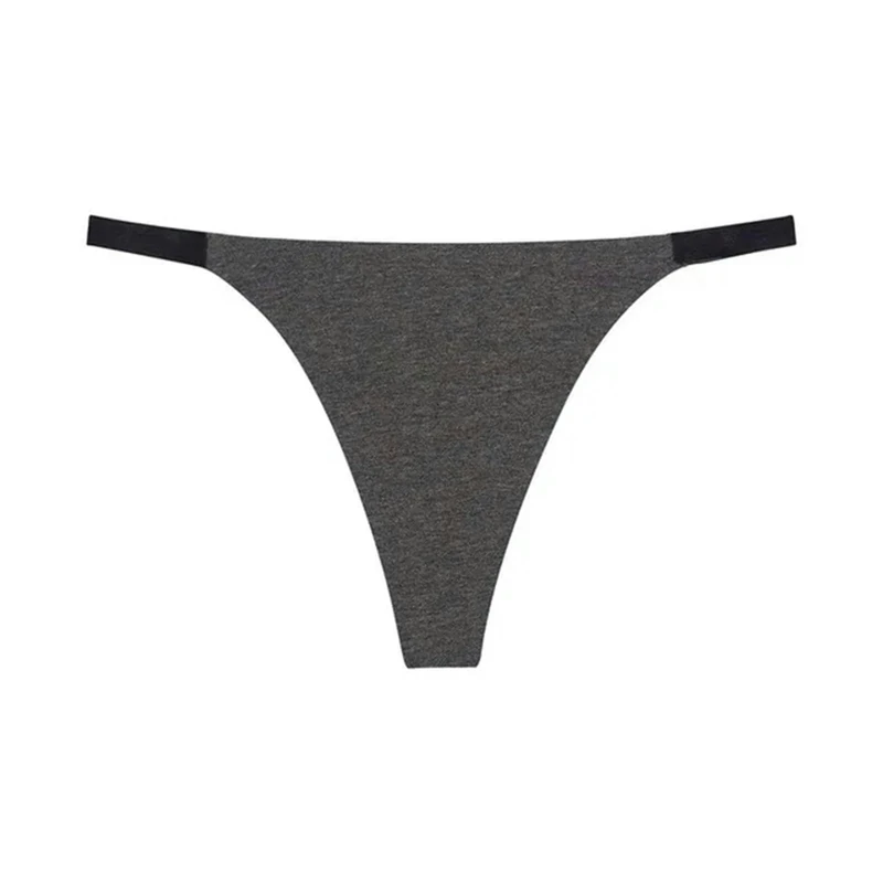 VHPNWJOB Underwear Women Panties For Women Lingerie Thongs Low-Rise G-Strings T-Shaped Pants Underwear-Grey-S-1Pc