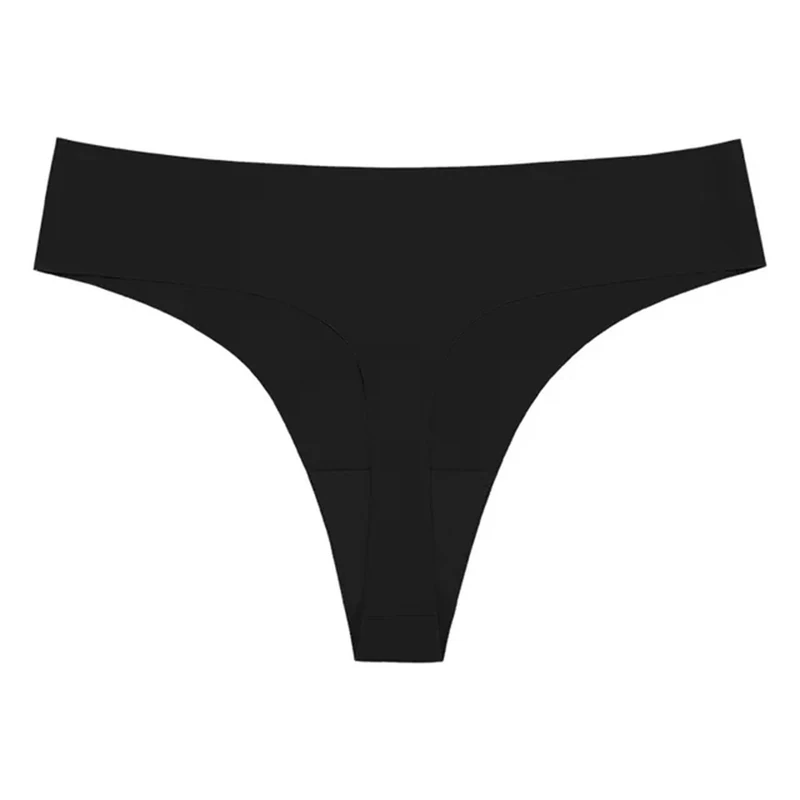 VHPNWJOB Underwear Women Women'S Seamless T-Back T-Shaped Panties Low Waist Sports Underwear Women'S Breathable Thong-Black-Xl-1Pc