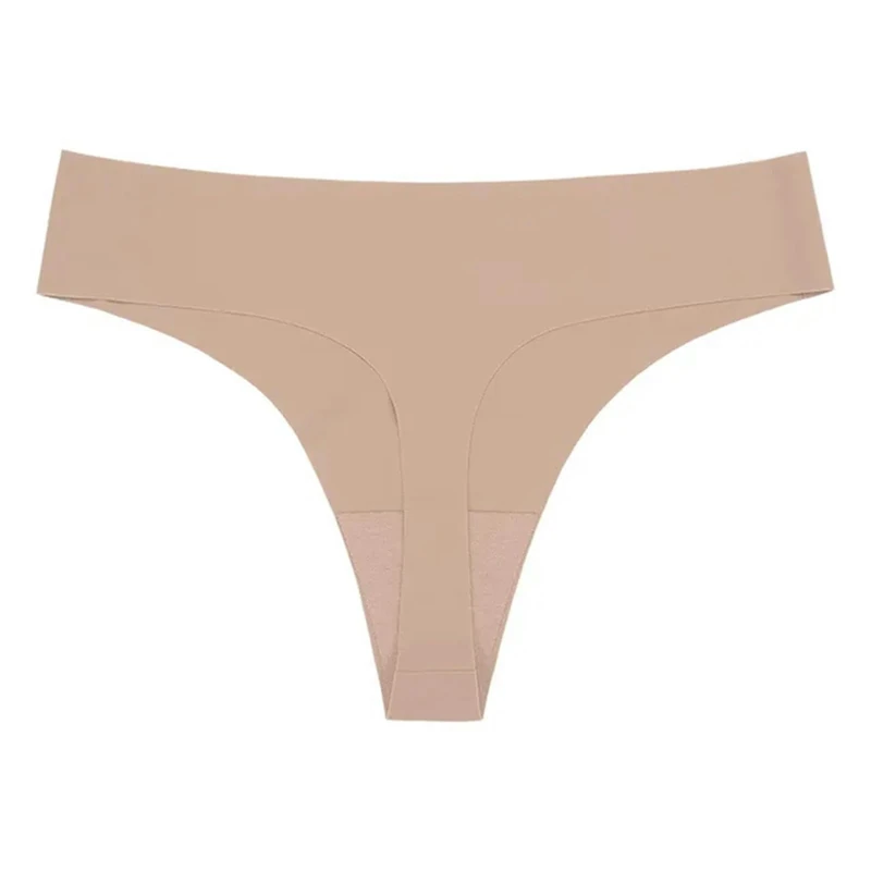 VHPNWJOB Underwear Women Women'S Seamless T-Back T-Shaped Panties Low Waist Sports Underwear Women'S Breathable Thong-Off-White-Xl-1Pc