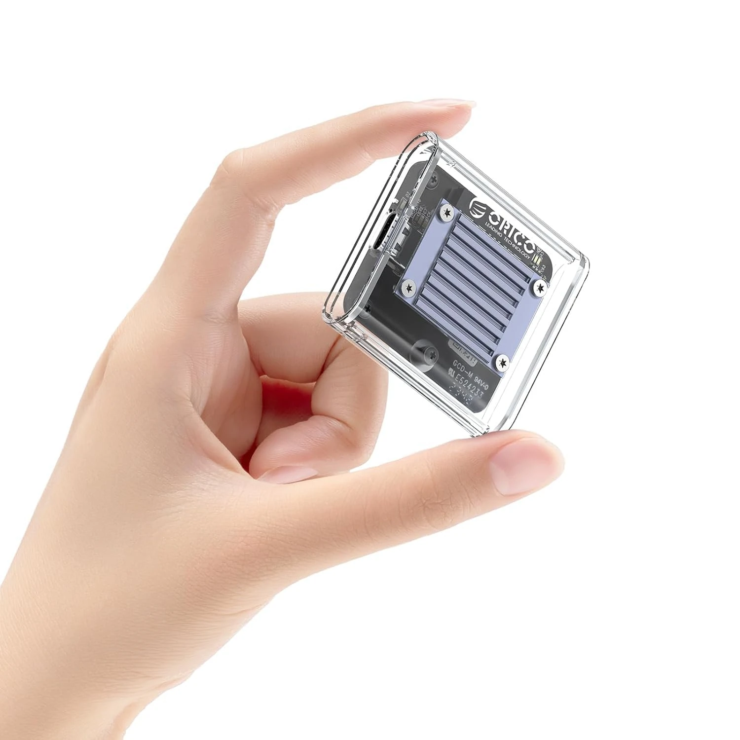 ORICO M.2 2230 NVMe SSD Enclosure, 10Gbps USB C 3.2 Gen2 to NVMe Adapter for iPhone 15 Pro Max ProRes, M.2 Reader Supports UASP, Trim, M-Key(B+M Key) - TC20