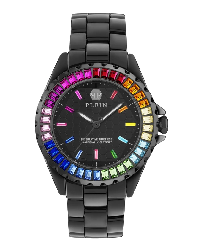 Philipp Plein Women's Analogue Quartz Watch with Ceramic Strap PWPPA0424