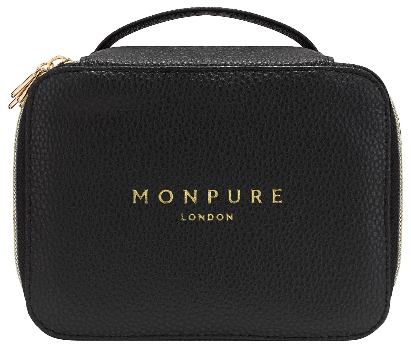 Monpure, Vegan Leather Beauty Case Black