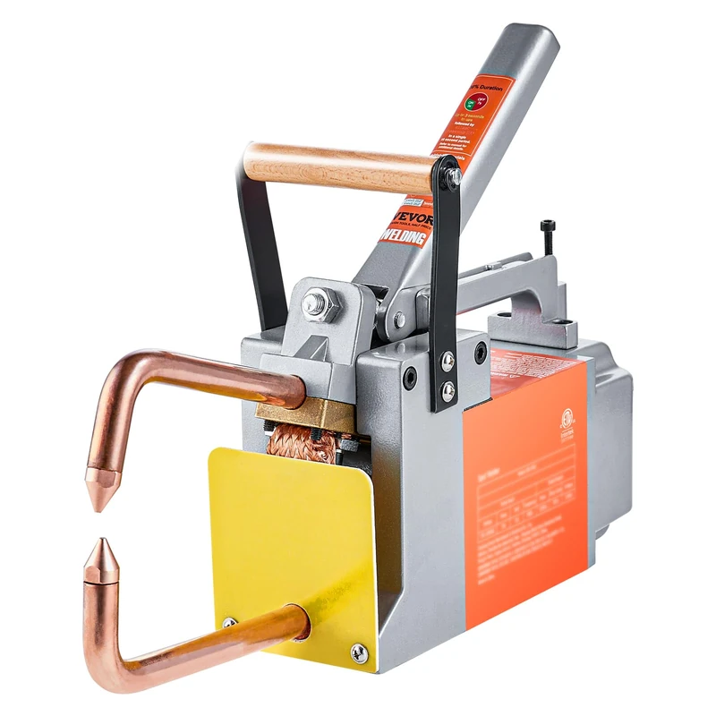 VEVOR Portable Spot Welder, Thickness 1/8", Spot Welding Machine, 8kVA Input Capacity, Welding Tip Machine for Carbon Steel Sheet, Stainless Steel, Aluminum Sheet - Image 1