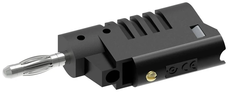 Electro PJP 1080-CD1-N Banana Plug Straight Pin Diameter 4 mm Black Pack of 1