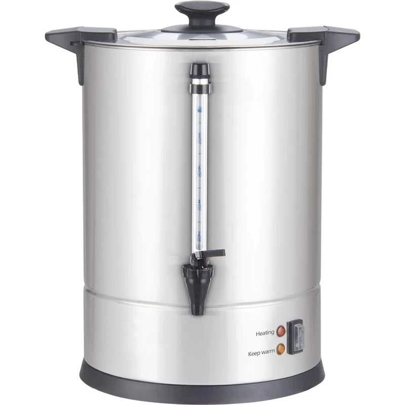 Tellier Louis Professional Stainless Steel Percolator - Capacity 10 L - Capacity 75 Cups - Draining Tap