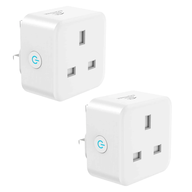 EIGHTREE Smart Plug with Energy Monitoring, 13A Smart Plugs that Work with Alexa, Google Home, SmartThings, Remote Control Timer, 2.4 GHz Only Wi-Fi Plug