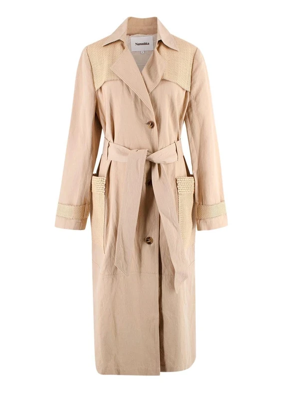 Nanushka Pre-loved Sand Alex Trench Coat