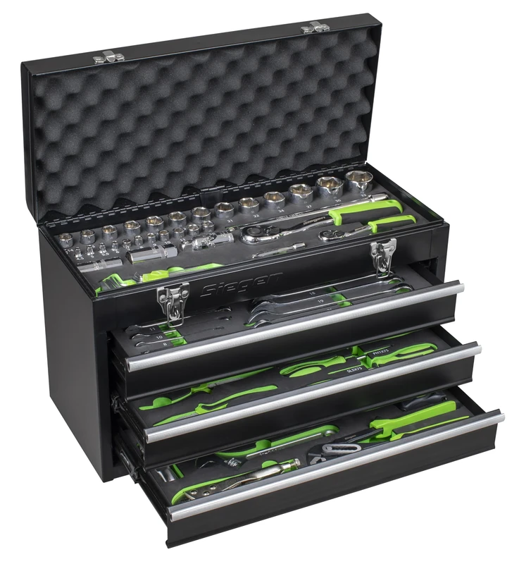 Sealey Siegen 3 Drawer Portable Tool Chest with 98pc Tool Kit - S01266
